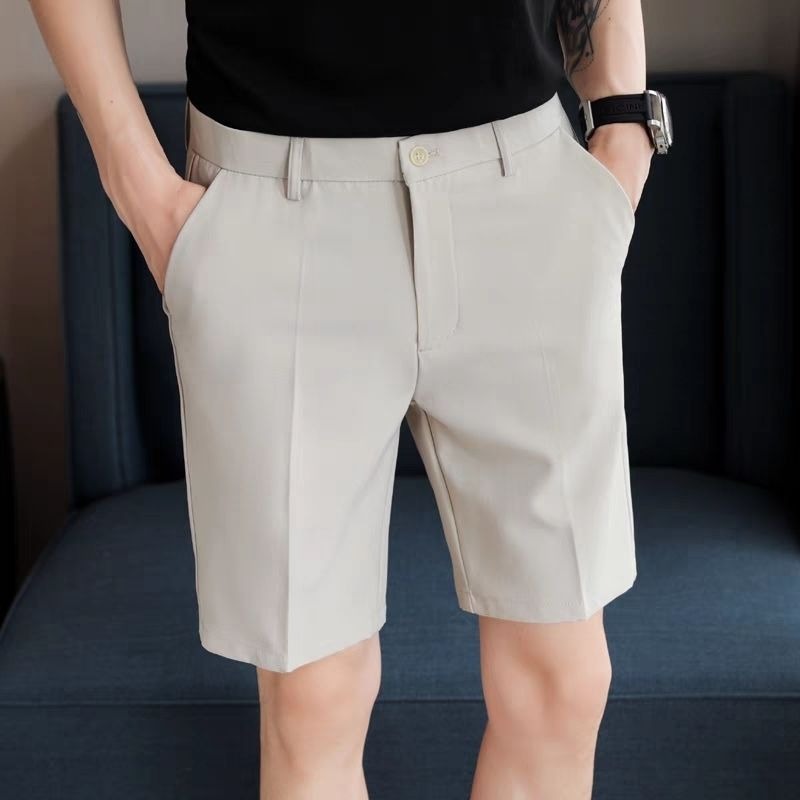 Men's Slim Fit Suit Shorts Sum - Shorts Chino Slim のレビューと価格