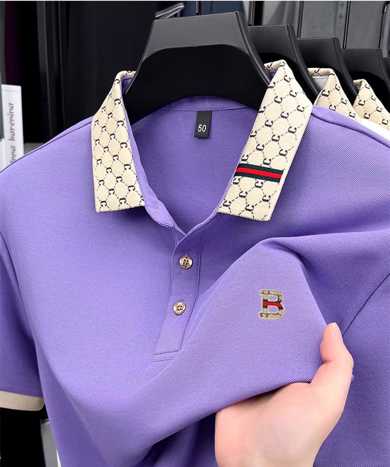 Luxury brand B letter embossed - Polo Shirt Pique のレビューと価格