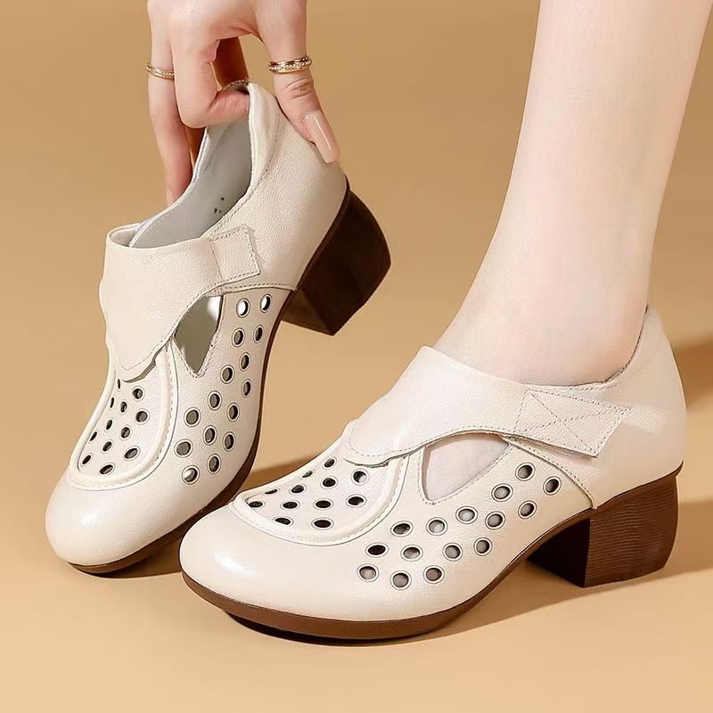 Women's Summer New Leather Hol - Casual Sandal Leather のレビューと価格