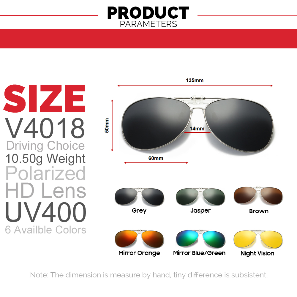 Oversized Pilot Clip on Sungla - Sunglasses Aviator Polarized のレビューと価格