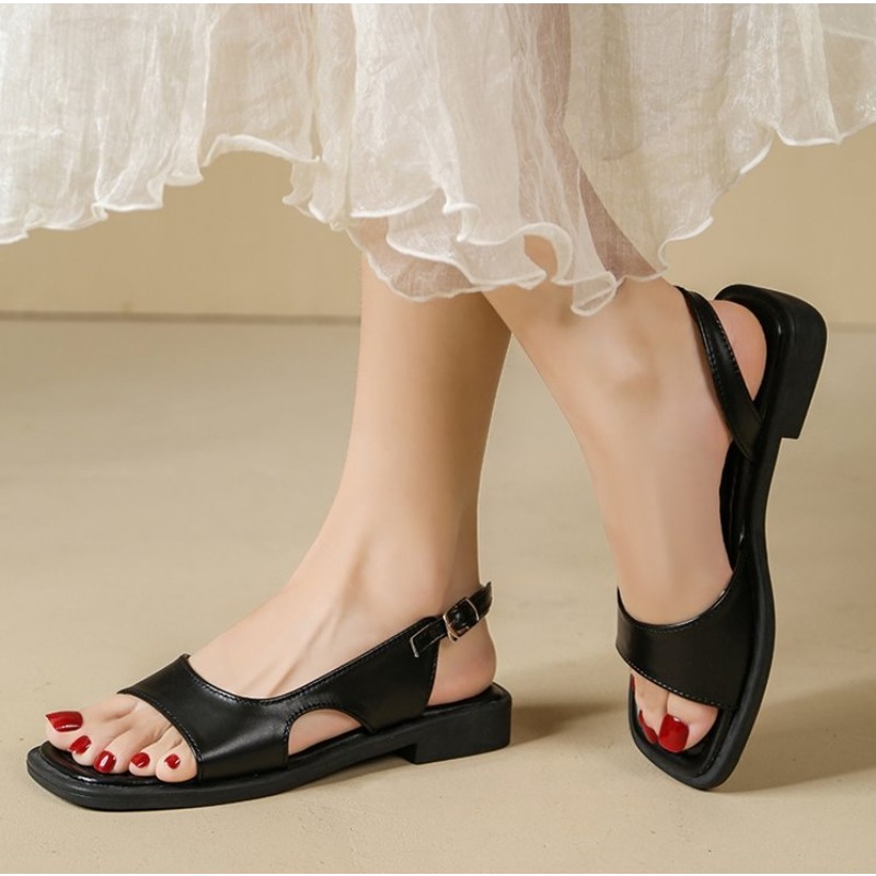 2026 summer retro women's sand - Casual Sandal Leather のレビューと価格