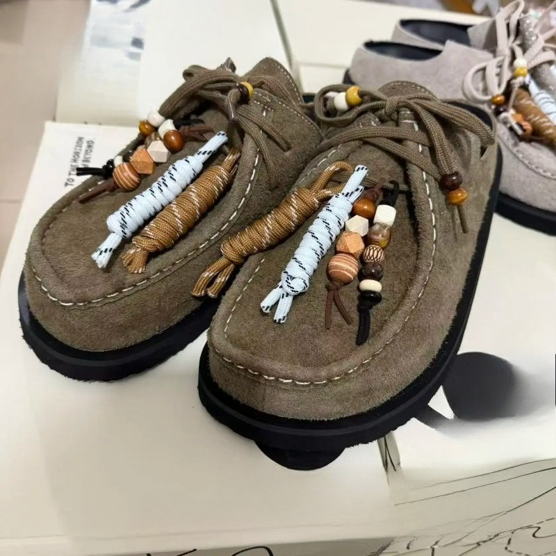 Women Men Clogs Cow Suede Leat - Flip Flop Leather Men のレビューと価格