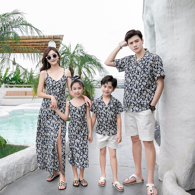 Family Matching Outfit Floral  - Resort Shirt Floral のレビューと価格