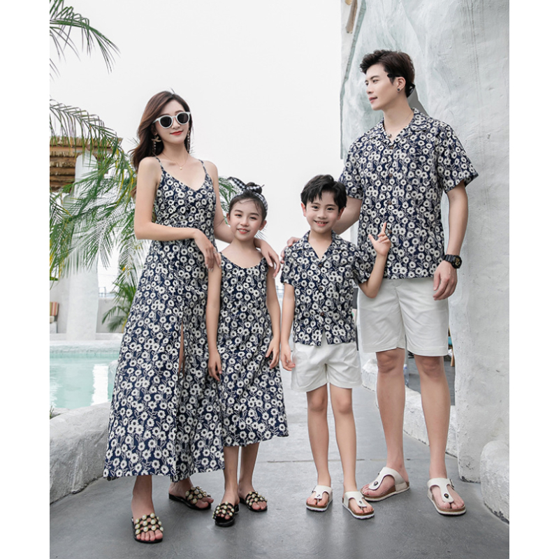 Family Matching Outfit Floral  - Resort Shirt Floral のレビューと価格