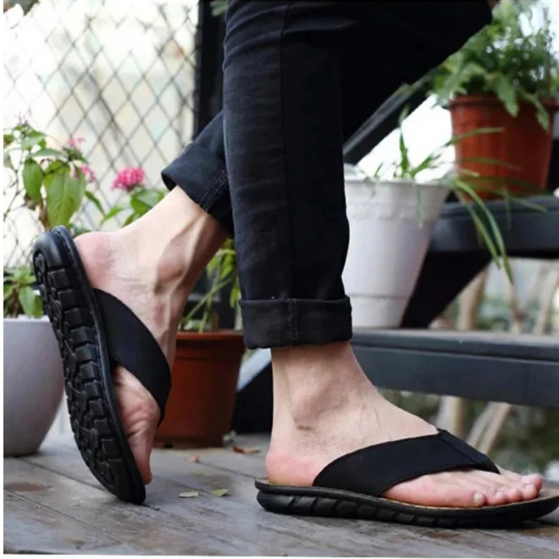 Roma Retro Man Slipper Solid C - Flip Flop Leather Men のレビューと価格