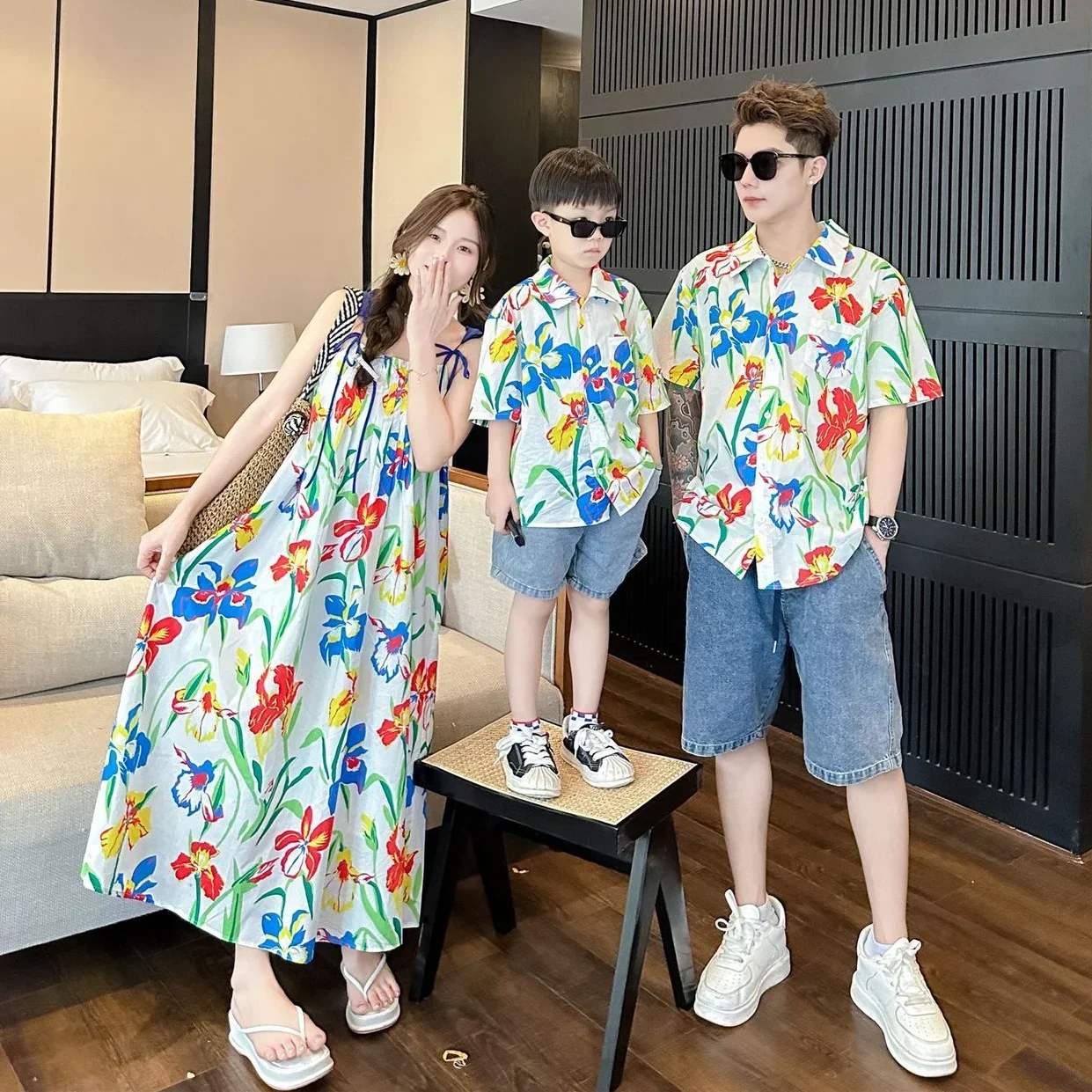 VacationClothes Korean Mommy a - Resort Shirt Floral のレビューと価格