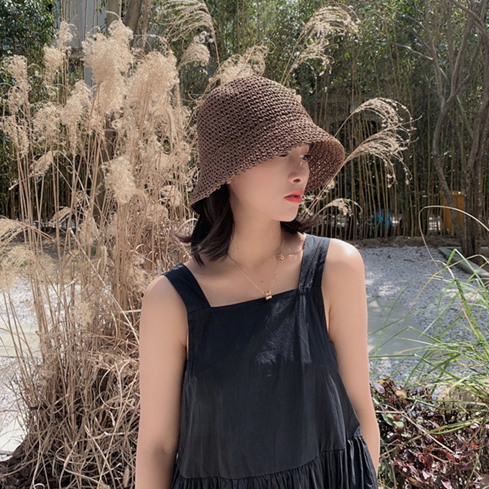 Hot Women's Fashion Summer Cap - Bucket Hat Straw のレビューと価格
