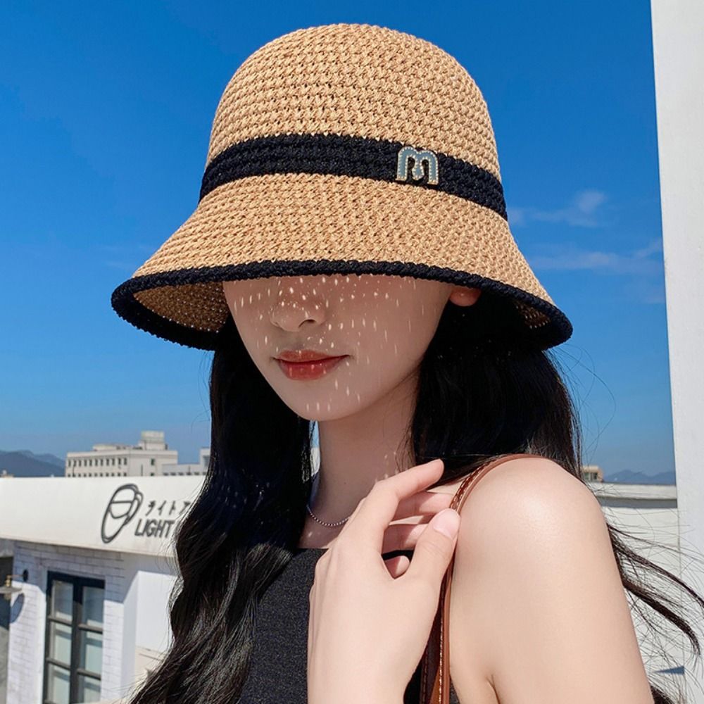 Elegant Bow Fisherman Hat Fold - Bucket Hat Straw のレビューと価格