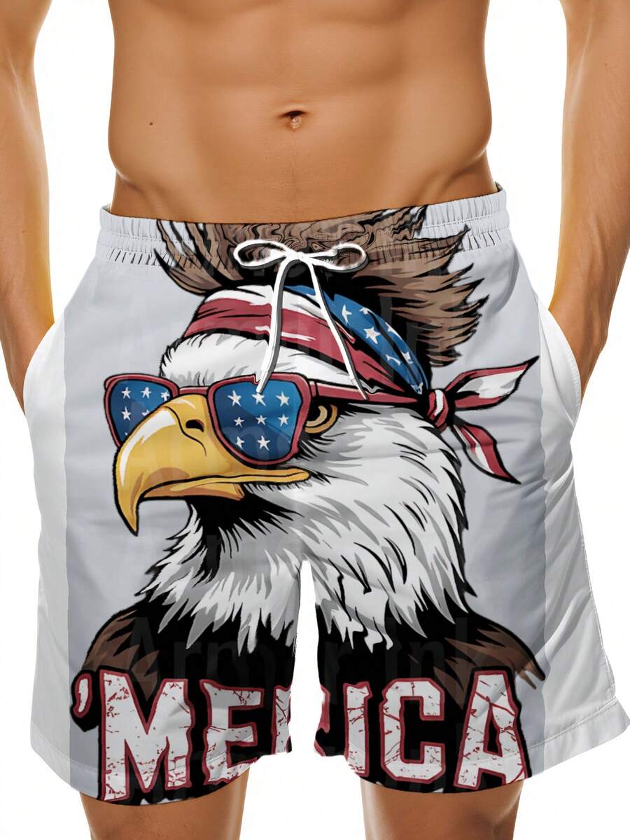 Patriotic Mens Swim Trunks Wit - Swim Trunk Quick Dry のレビューと価格