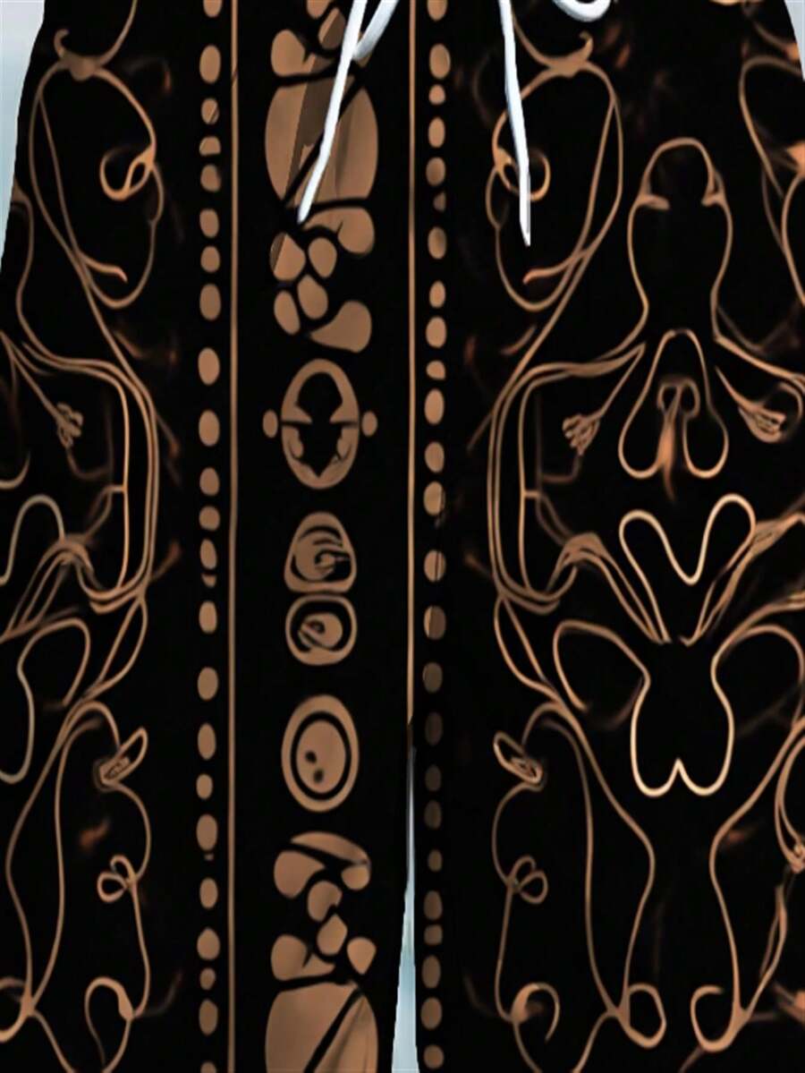 Mens Abstract Geometric Print  - Swim Trunk Quick Dry のレビューと価格