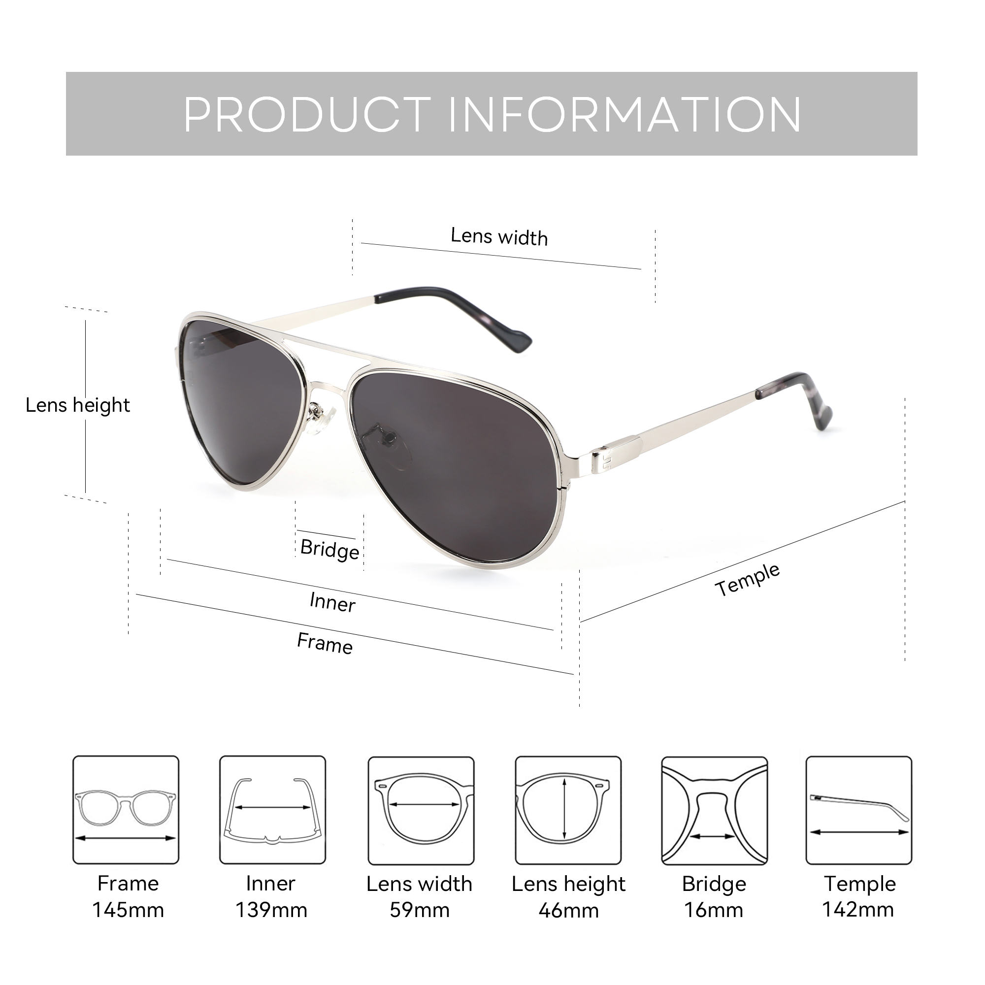 BLUEMOKY XL Size High Quilty M - Sunglasses Aviator Polarized のレビューと価格