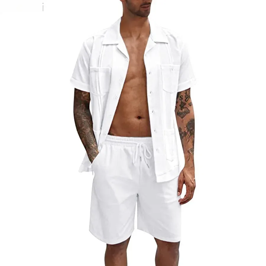 New Men's Summer Casual Sport  - Short Linen Drawstring のレビューと価格