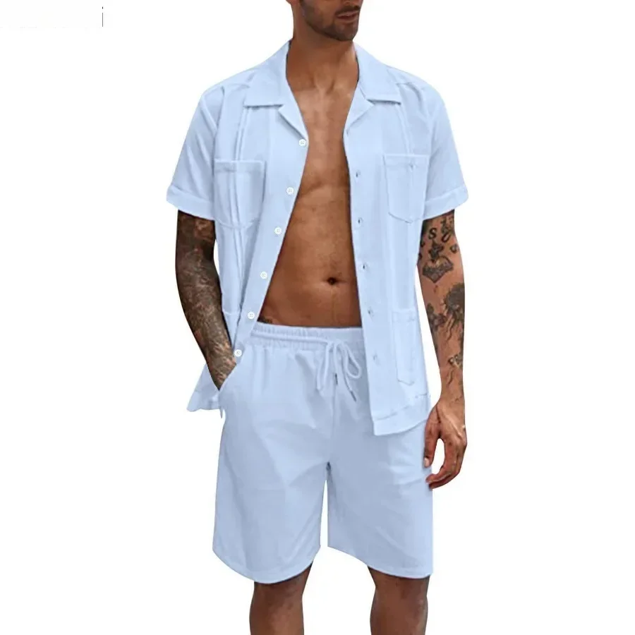 New Men's Summer Casual Sport  - Short Linen Drawstring のレビューと価格