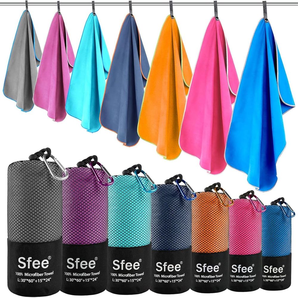 Compact Large Absorbent Travel - Beach Towel Large のレビューと価格