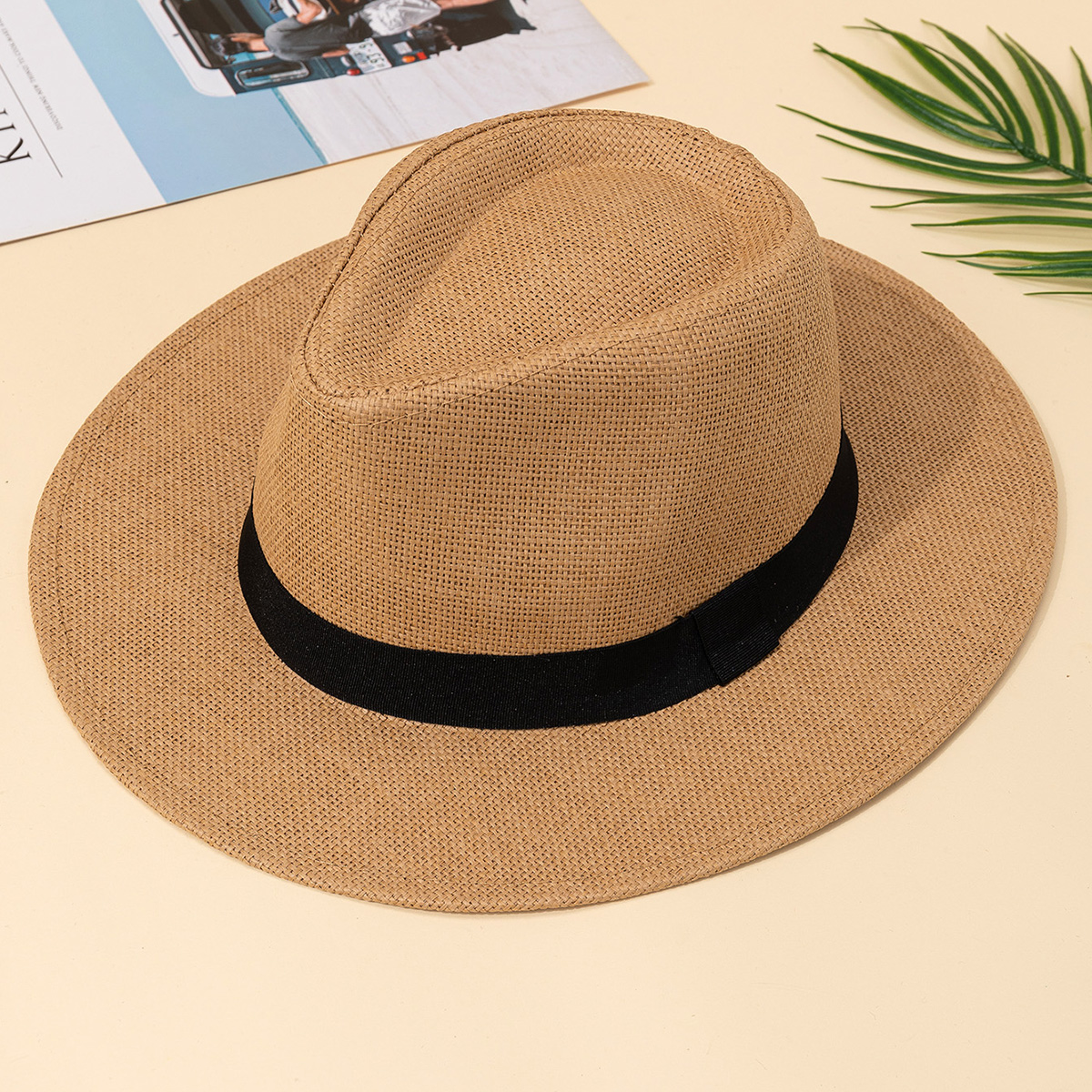 Hat, male, summer vacation, be - Bucket Hat Straw のレビューと価格