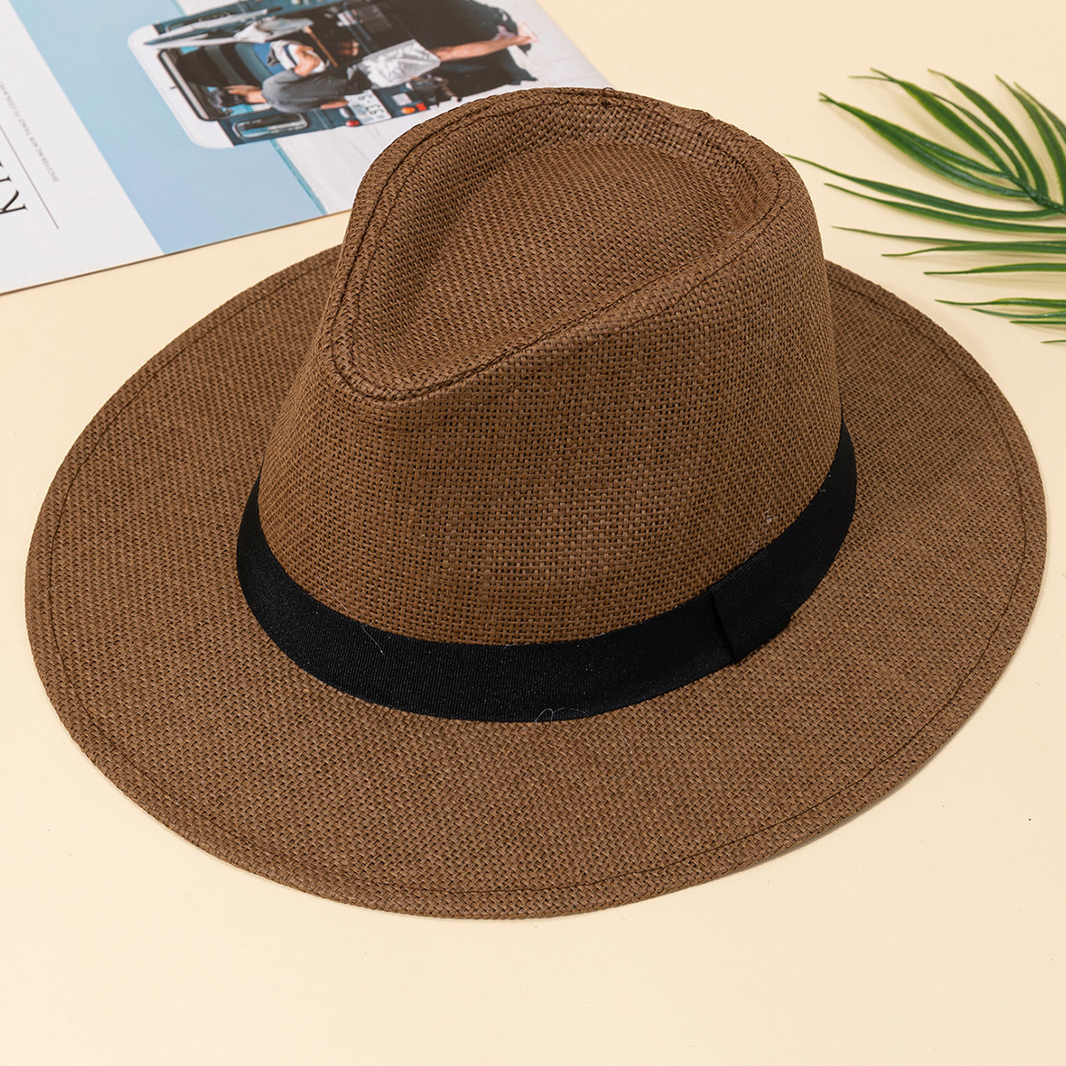 Hat, male, summer vacation, be - Bucket Hat Straw のレビューと価格