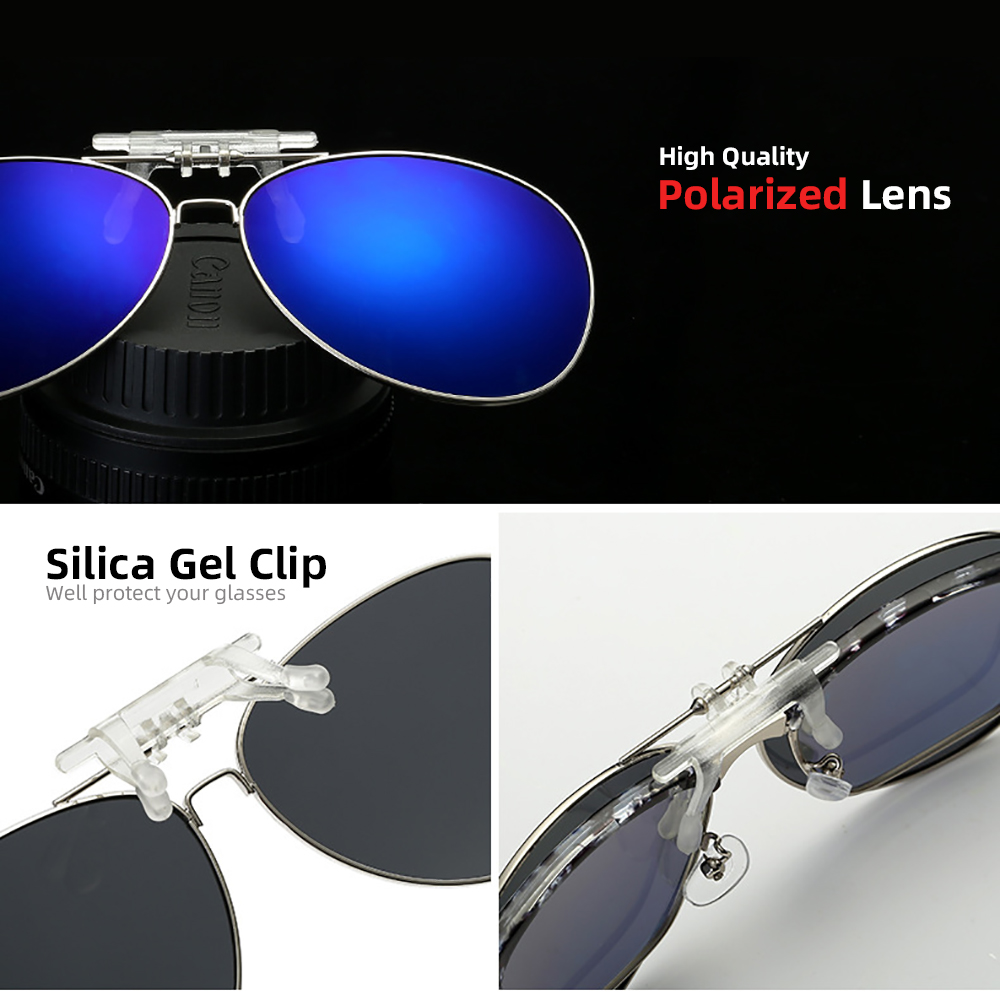 VIVIBEE Aviation Flip Up Clip  - Sunglasses Aviator Polarized のレビューと価格