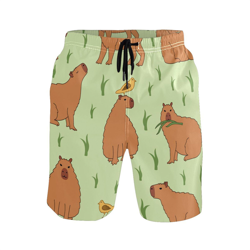 Cartoon Animal 3d Print Capyba - Trunks Board Surf のレビューと価格