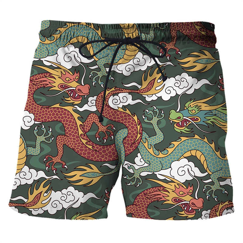 Chinese Dragon 3d Print Swim T - Trunks Board Surf のレビューと価格