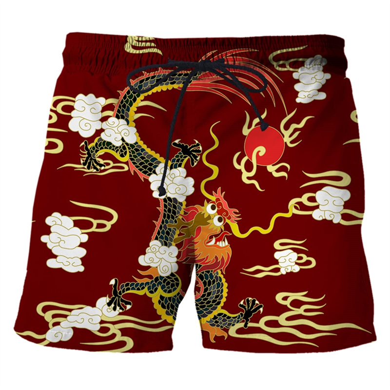 Chinese Dragon 3d Print Swim T - Trunks Board Surf のレビューと価格