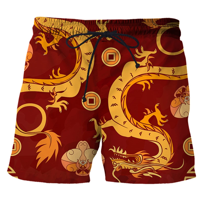 Chinese Dragon 3d Print Swim T - Trunks Board Surf のレビューと価格