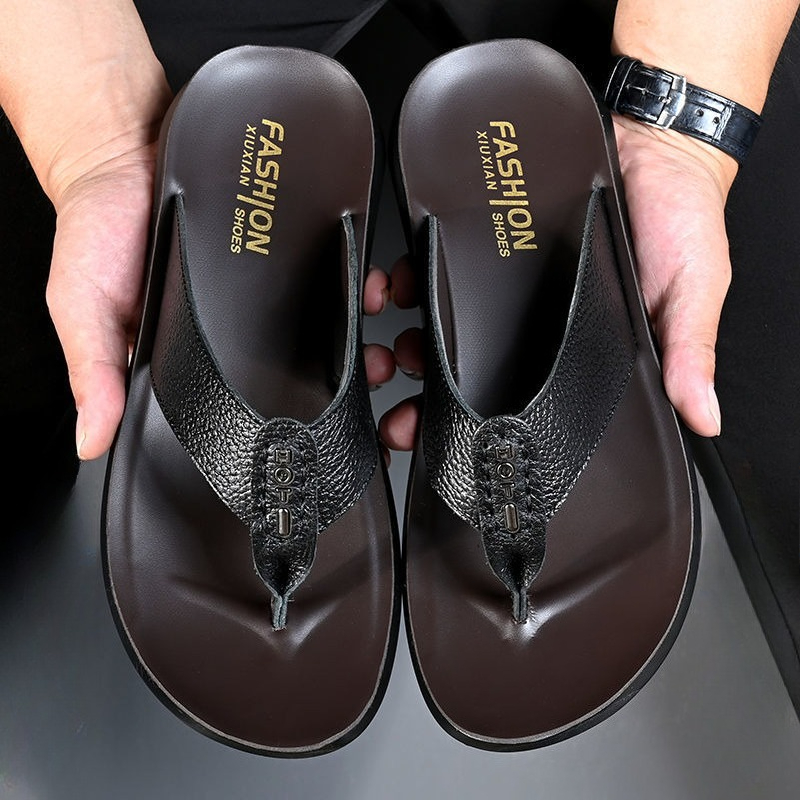 Hot Sale Men's Flip Flops High - Flip Flop Leather Men のレビューと価格