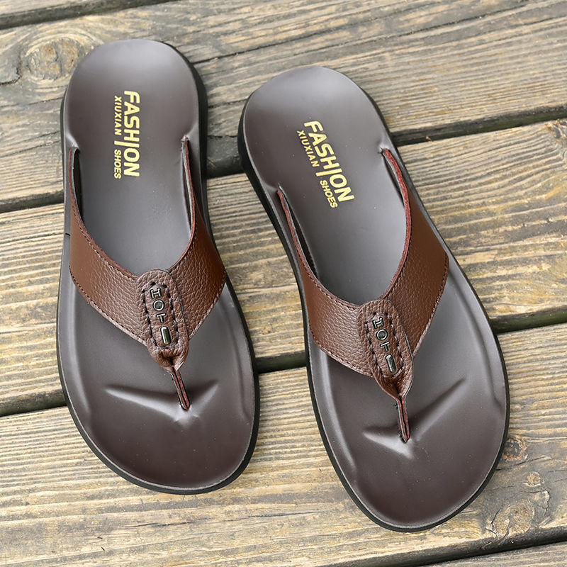 Hot Sale Men's Flip Flops High - Flip Flop Leather Men のレビューと価格