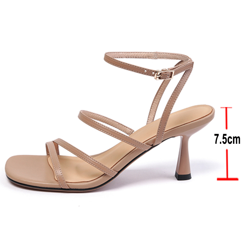 Meotina Sandals Women Shoes Sq - Casual Sandal Leather のレビューと価格