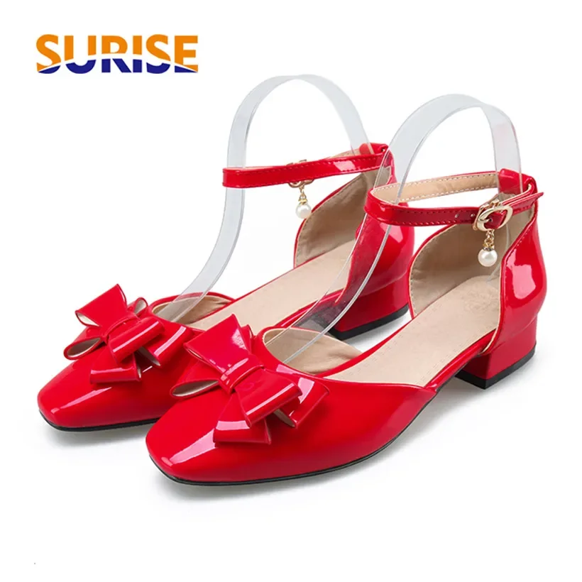 Big Size Women Bowtie Pumps Ro - Casual Sandal Leather のレビューと価格